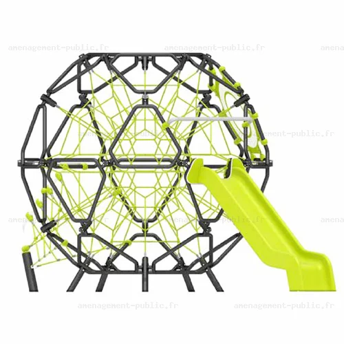 Structure de jeu en cordage pour aires de jeux extérieurs